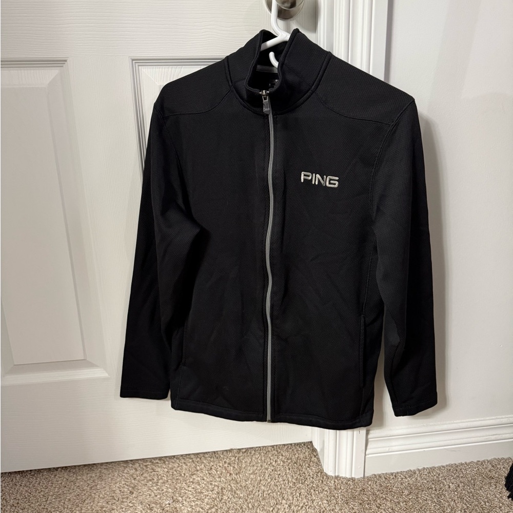 PING Black Full-Zip Jacket
